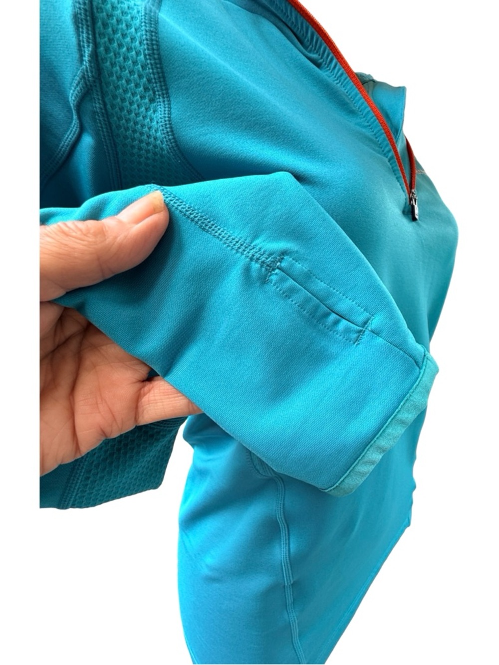 Marmot Women’s Half-Zip Performance Pullover — Size Small — Teal Blue - Picture 7 of 12